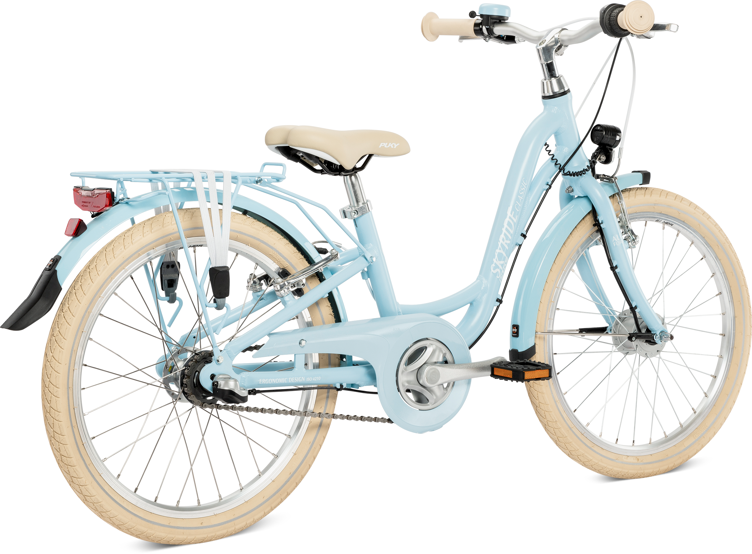 Puky Skyride 20-3 Classic alu. børnecykel retro blå