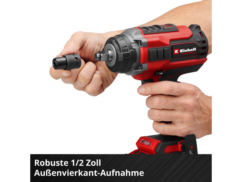Einhell Professional Akku-Schlagschrauber IMPAXXO 18/400 So Akkubetriebener 18 V Power-X-Change Schlagschrauber