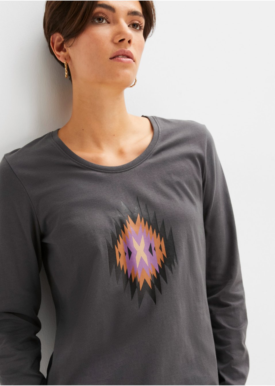 T-shirt manches longues à imprimé
