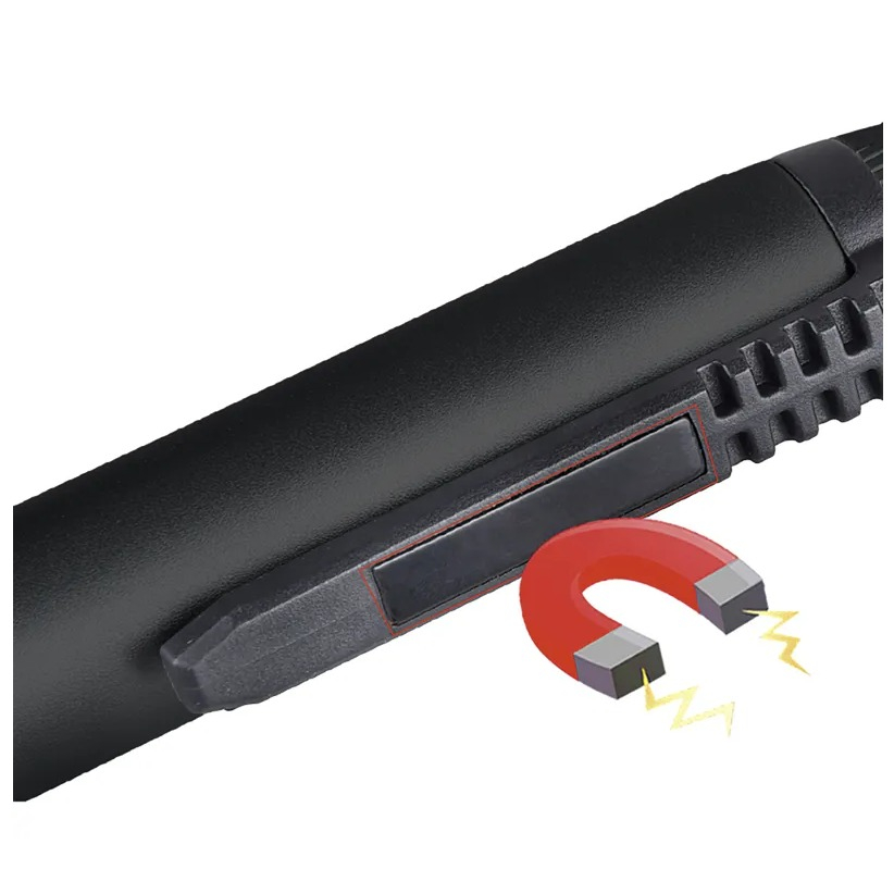 (200Lumen) WORKLIGHT 1W LED Akku Stiftlampe Handleuchte Taschenlampe mit Magnethalter / Clip (65 00164) - Schwarz