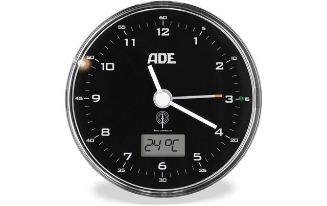 ADE Funkwecker »45299 x 4 cm Schwarz«