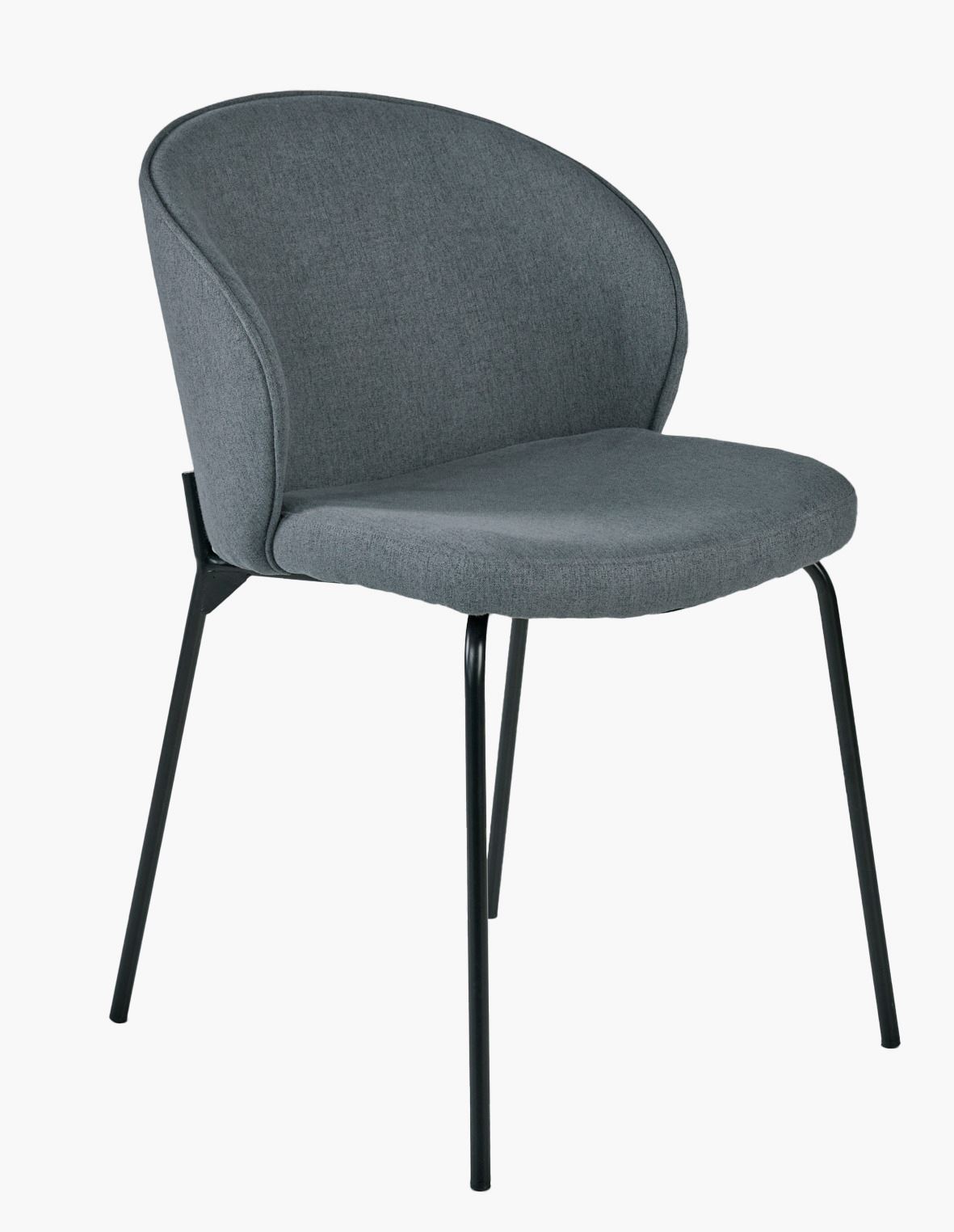 Spisestuestol grå - 57x49.5x80 cm