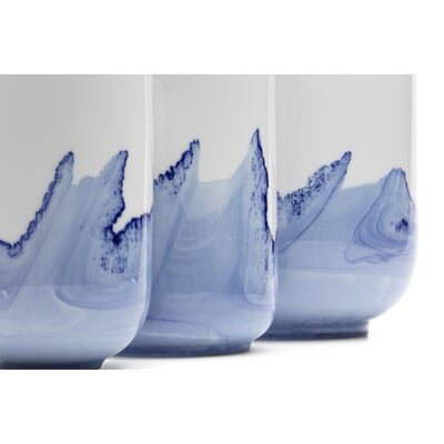 Vase Tide handdekoriert, Mittel