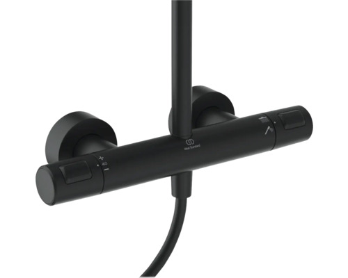 Douchekolom incl. thermostaat Ideal Standard Ceratherm T25+ zijdezwart mat A7210XG