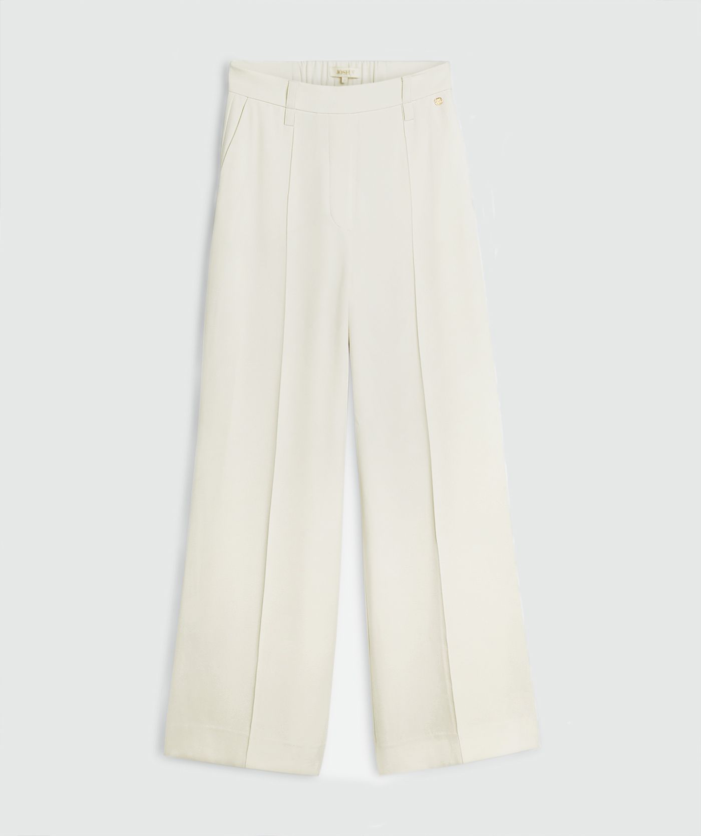 JV-ESSA high waisted wide leg pantalon - off white
