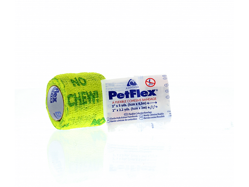 Petflex No Chew Bandage 4.5m-5cm 5 stuks
