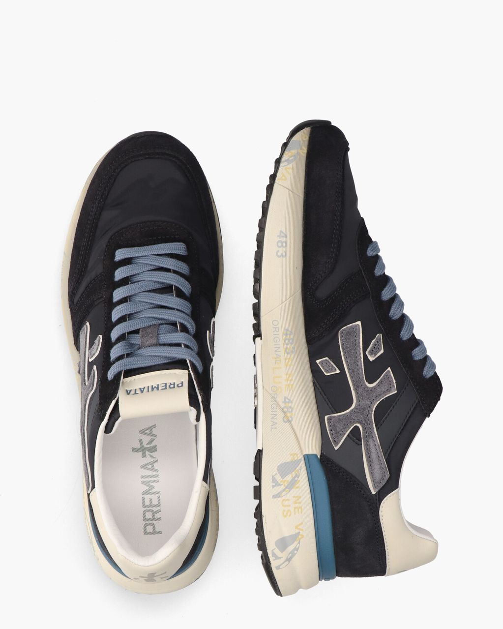 Premiata Mick 7716 Donkerblauw Herensneakers