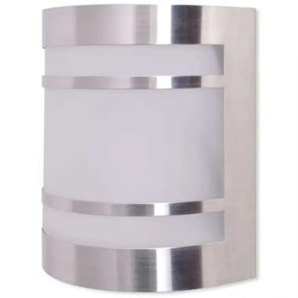 vidaXL - Buitenlamp - Zilver - Roestvrij staal