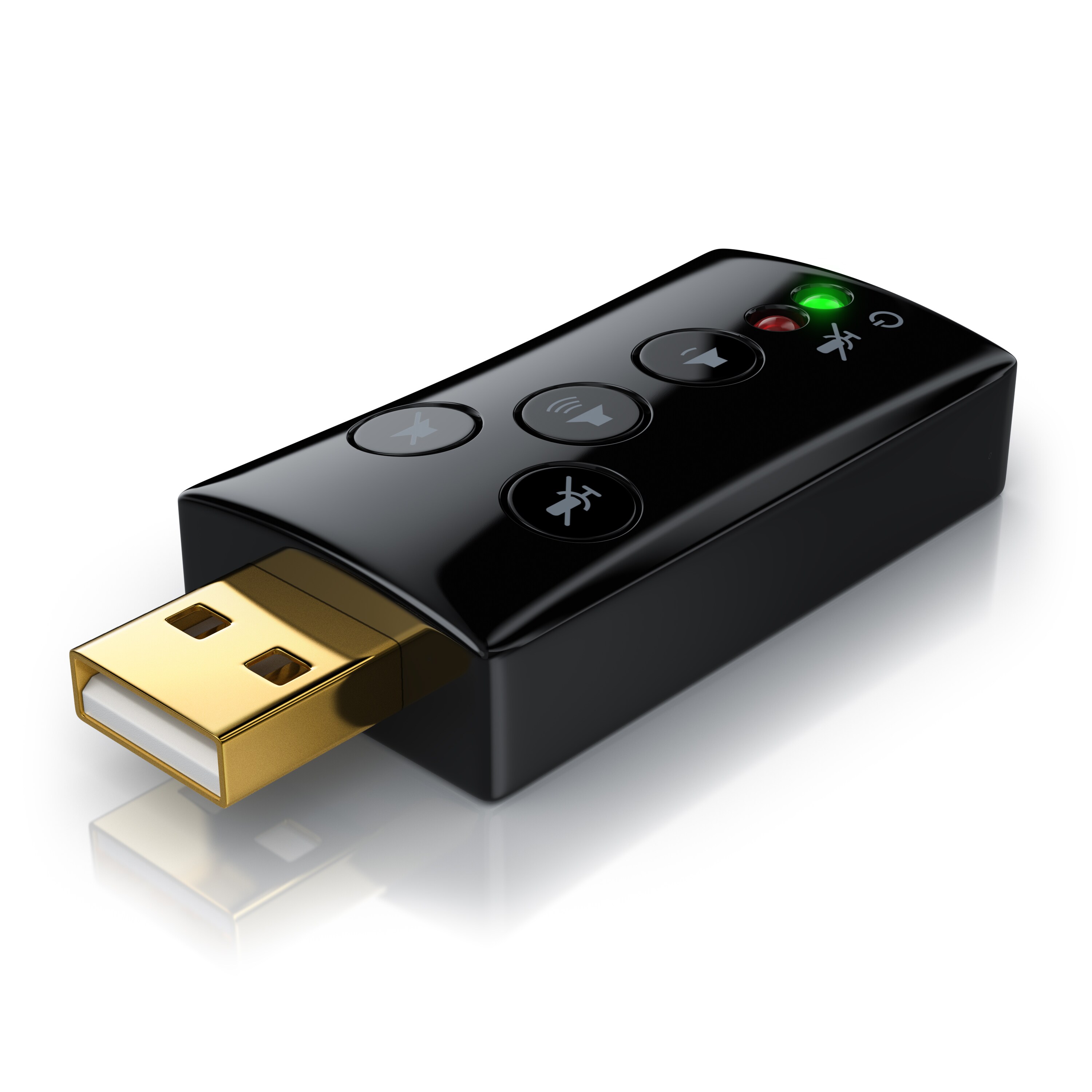 CSL Externe USB Soundkarte mit Virtual Surround Funktionstasten / Dynamic 3D Surround Sound