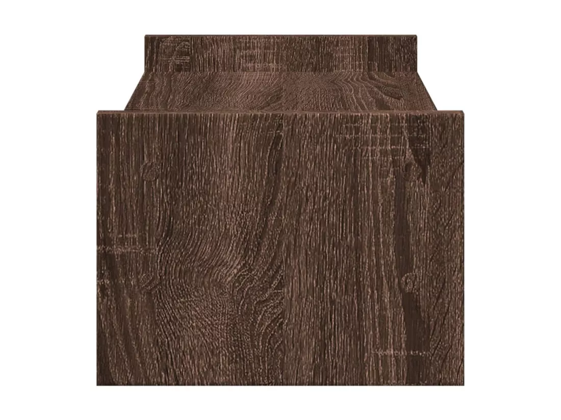 Support de moniteur chêne marron 50x27x20 cm bois d'ingénierie