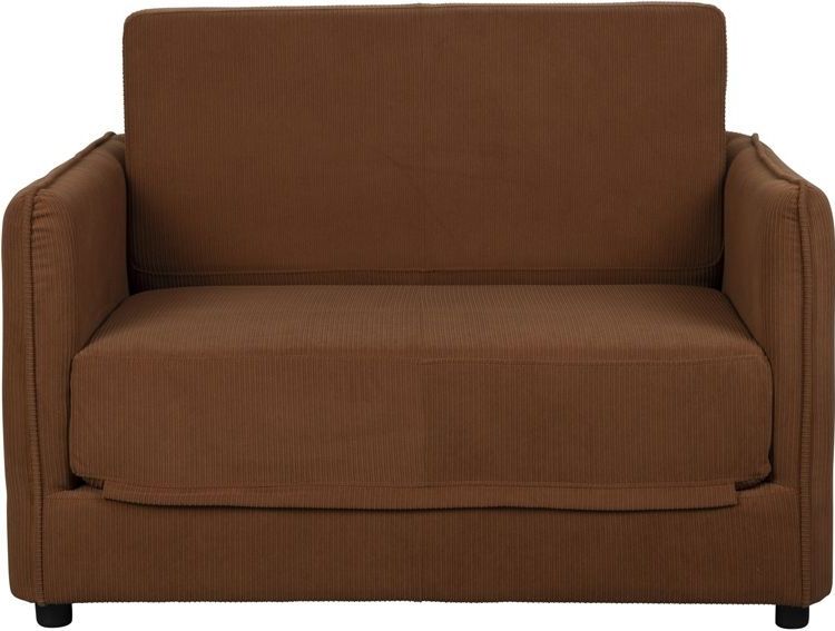 Giga Meubel - Loveseat Slaapbank Jopie - Bruin - Ribcord