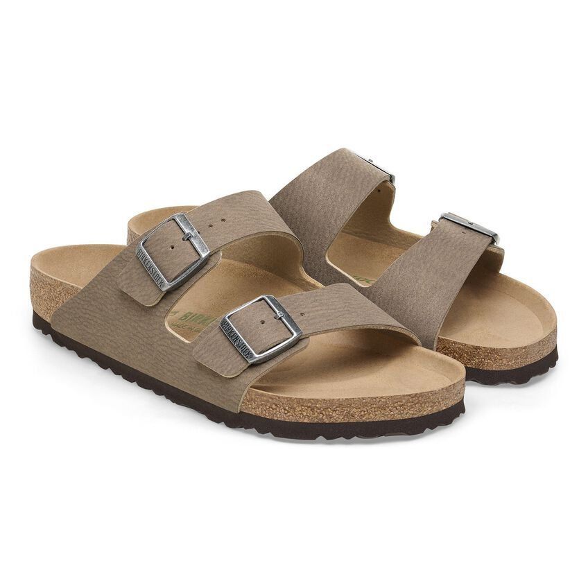 Birkenstock Sandale Arizona Synthetic Vegan - Marron