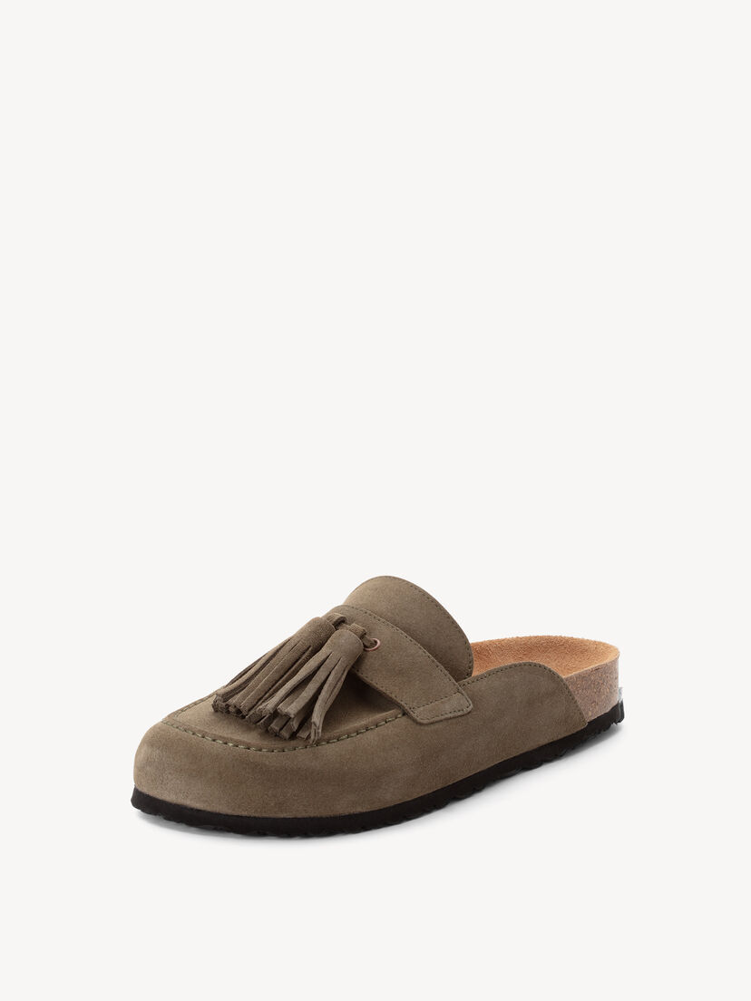 Leren Slipper - groen