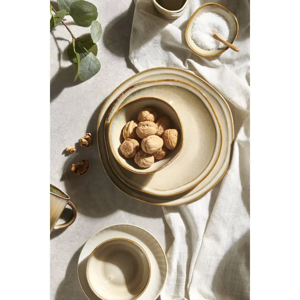 Dinerbord Anna - beige - stoneware - Ø27 cm