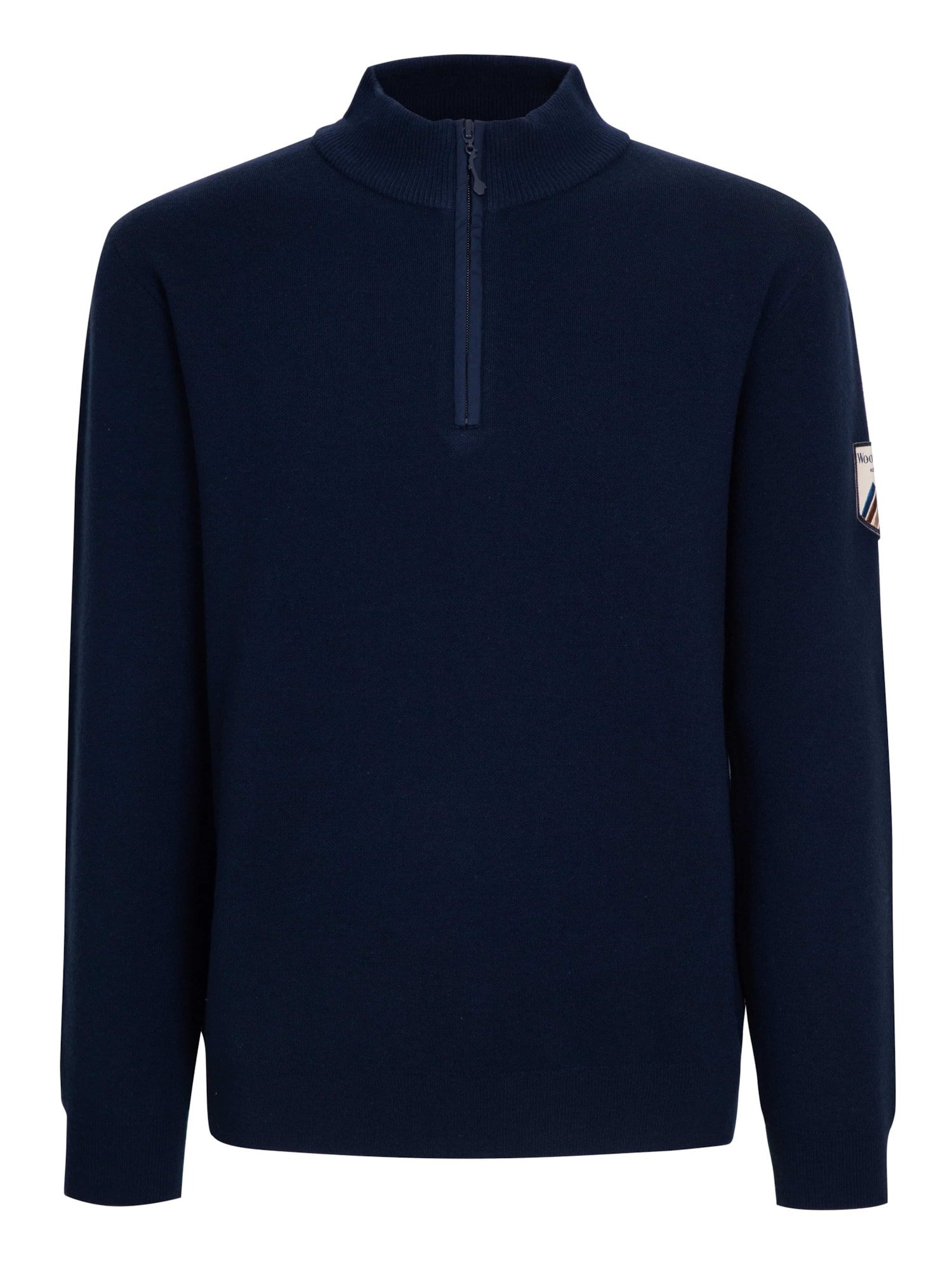 Tydal Strikket Half-Zip Ullgenser Herre Dark Blue