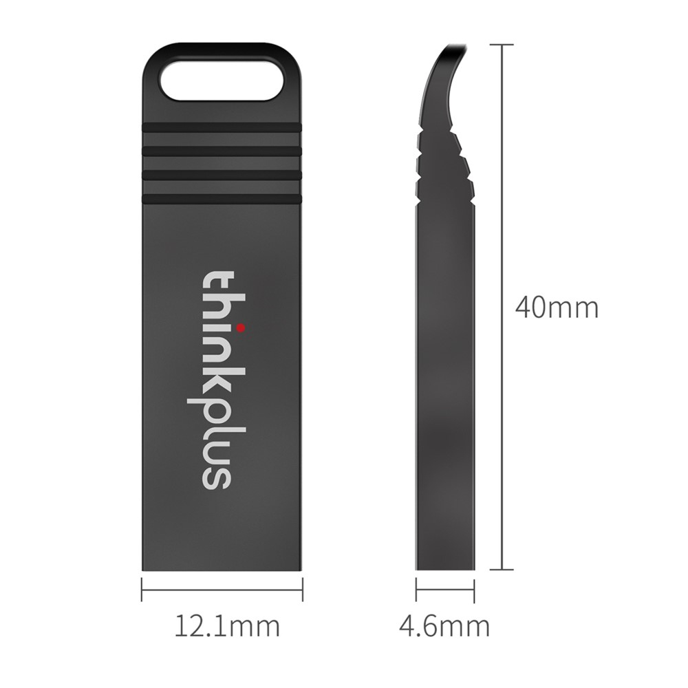 (64GB) Thinkplus USB 2.0 Speicher Stick Flash Drive (25 Mbit/s) - Grau