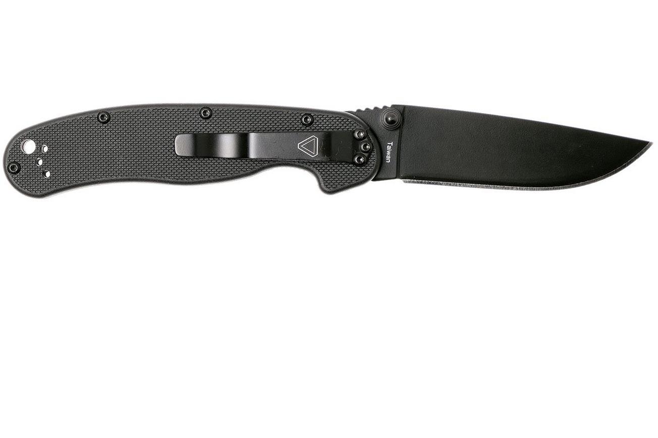 Ontario RAT-2 BP plain edge zwart, 8861