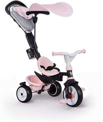 Smoby Trehjulssykkel Baby Driver Plus, Pink