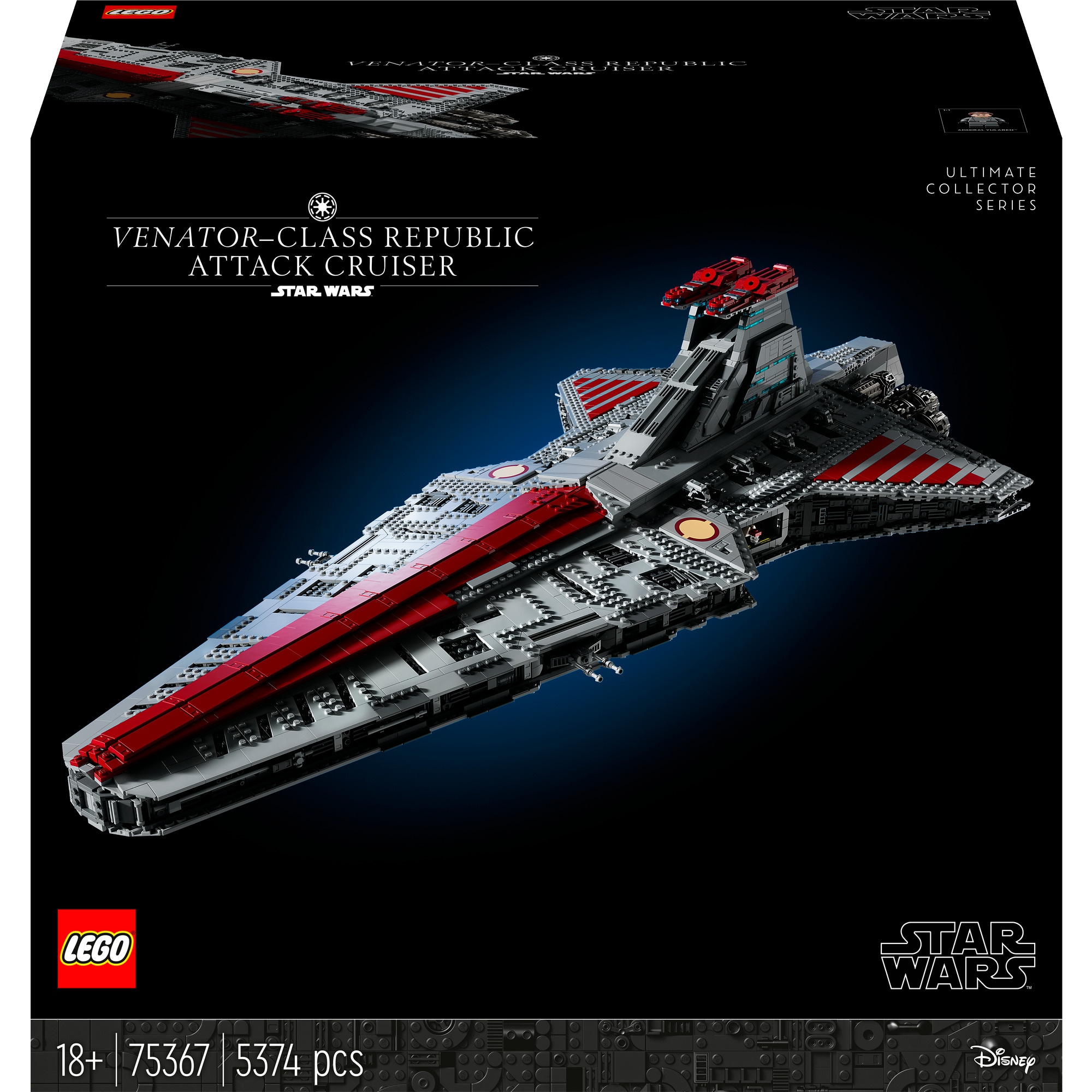 LEGO Konstruktionsspielzeug Star Wars Republikanischer Angriffskreuzer der Venator-Klasse
