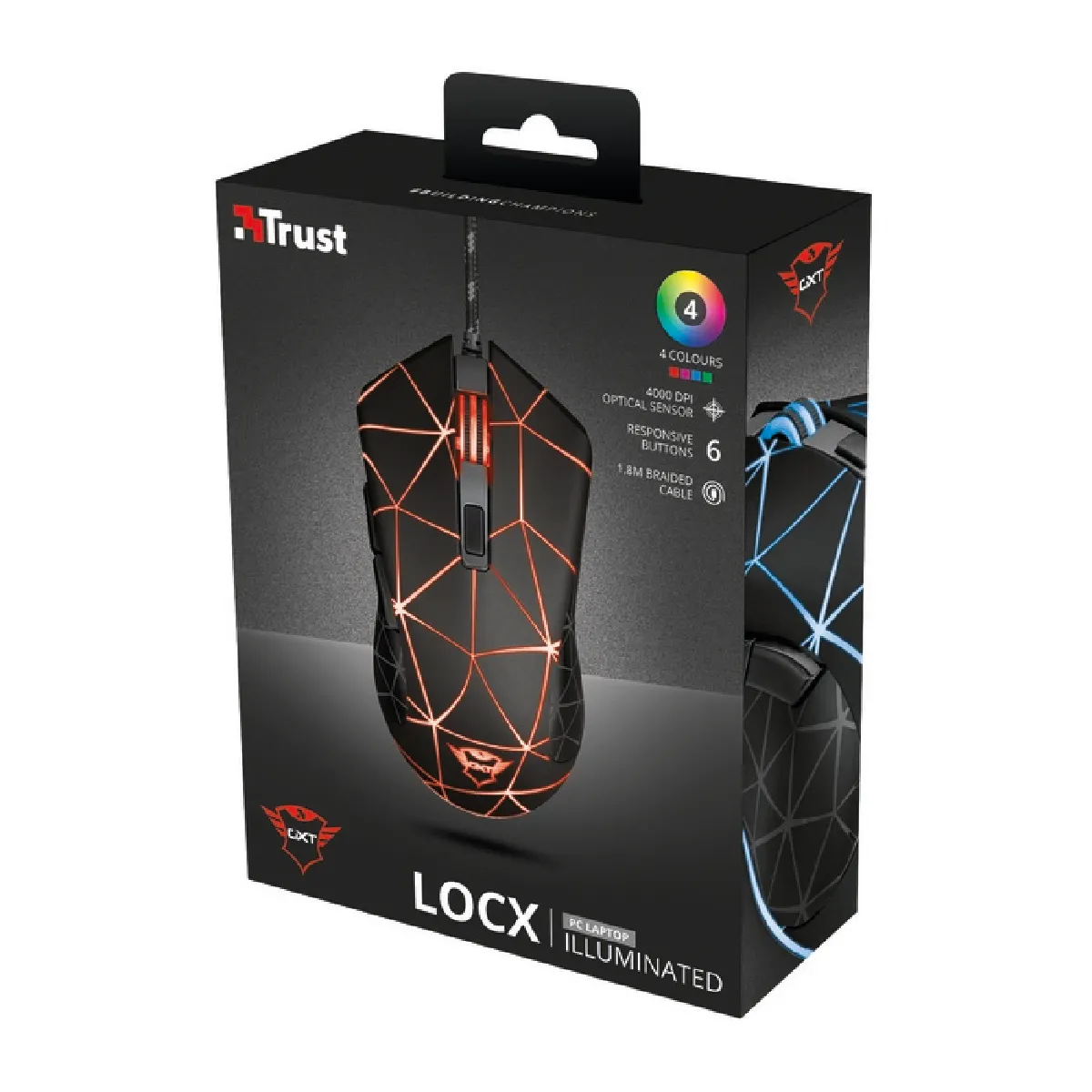 Trust Souris Filaire GXT133 Lock Noir