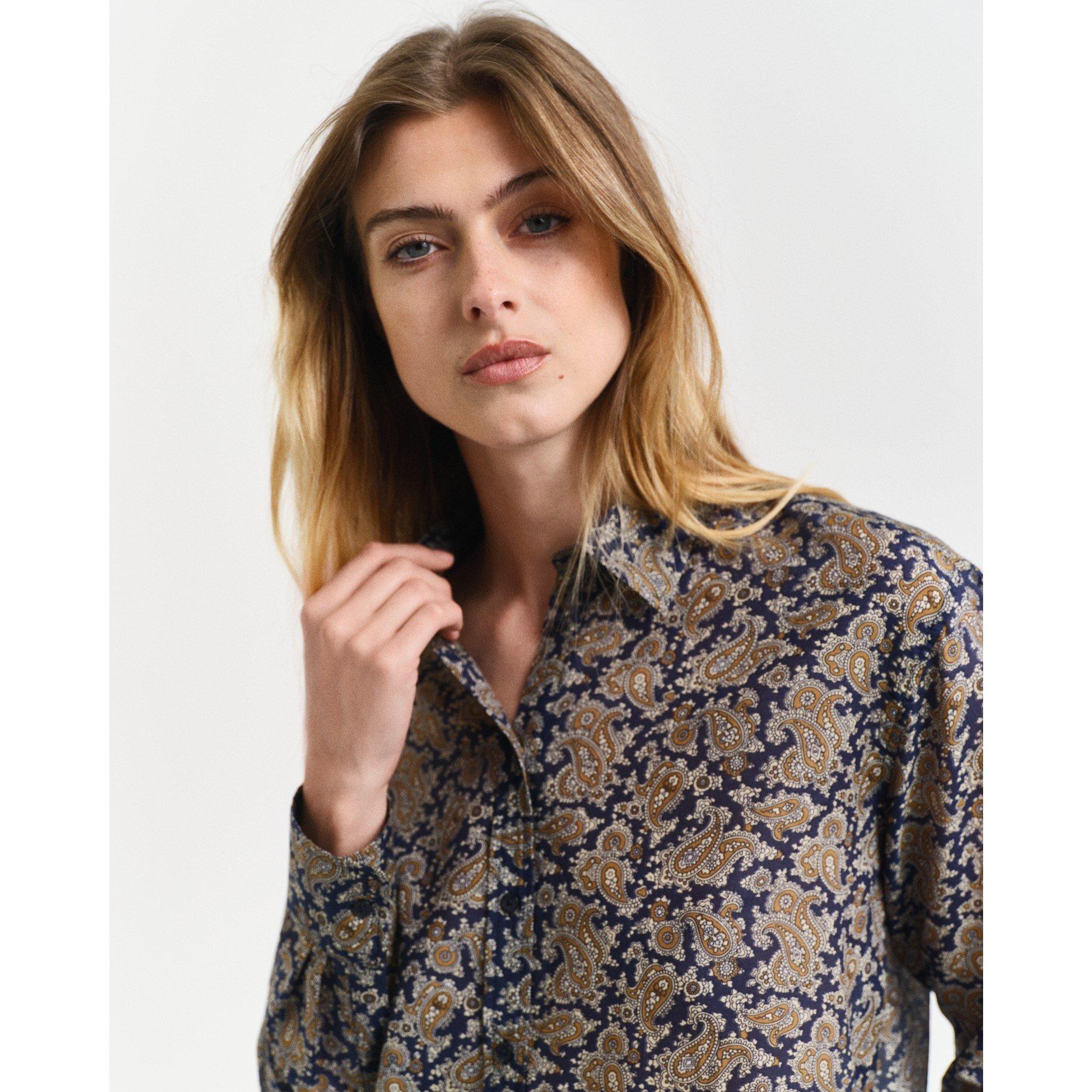 Gant REL PAISLEY COT SILK SHIRT PERSIAN