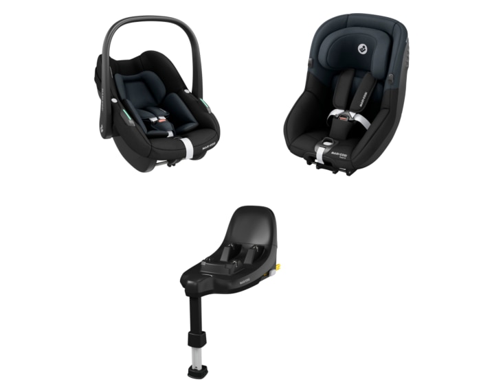 FamilyFix S 0 - 4 Y  40 - 105 cm  0 - 18 kg    Rückwärtsgerichtete Fahrten |    Click & Go-Installation |    Visuelles Installationsfeedback |