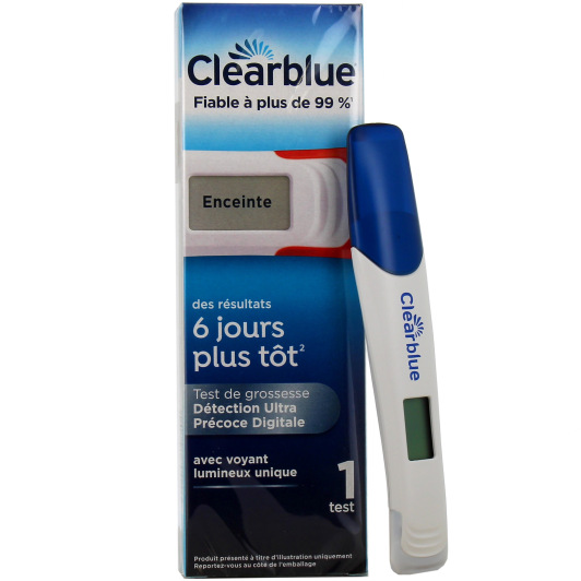 Clearblue Test de Grossesse à Détection Ultra Précoce