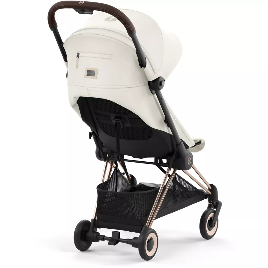 cybex PLATINUM Buggy Coya Rosegold Off White inklusive Babyschale Cloud T I-Size Sepia Black und Adapter
