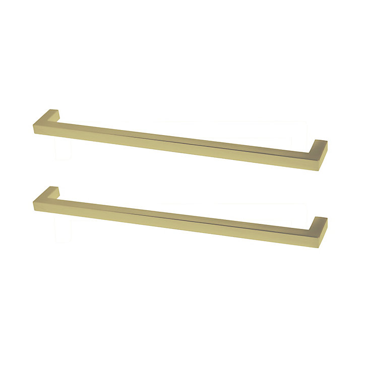 Poignée de meuble de cuisine GoodHome Golpar effet laiton L. 23,3 cm, 2 pièces