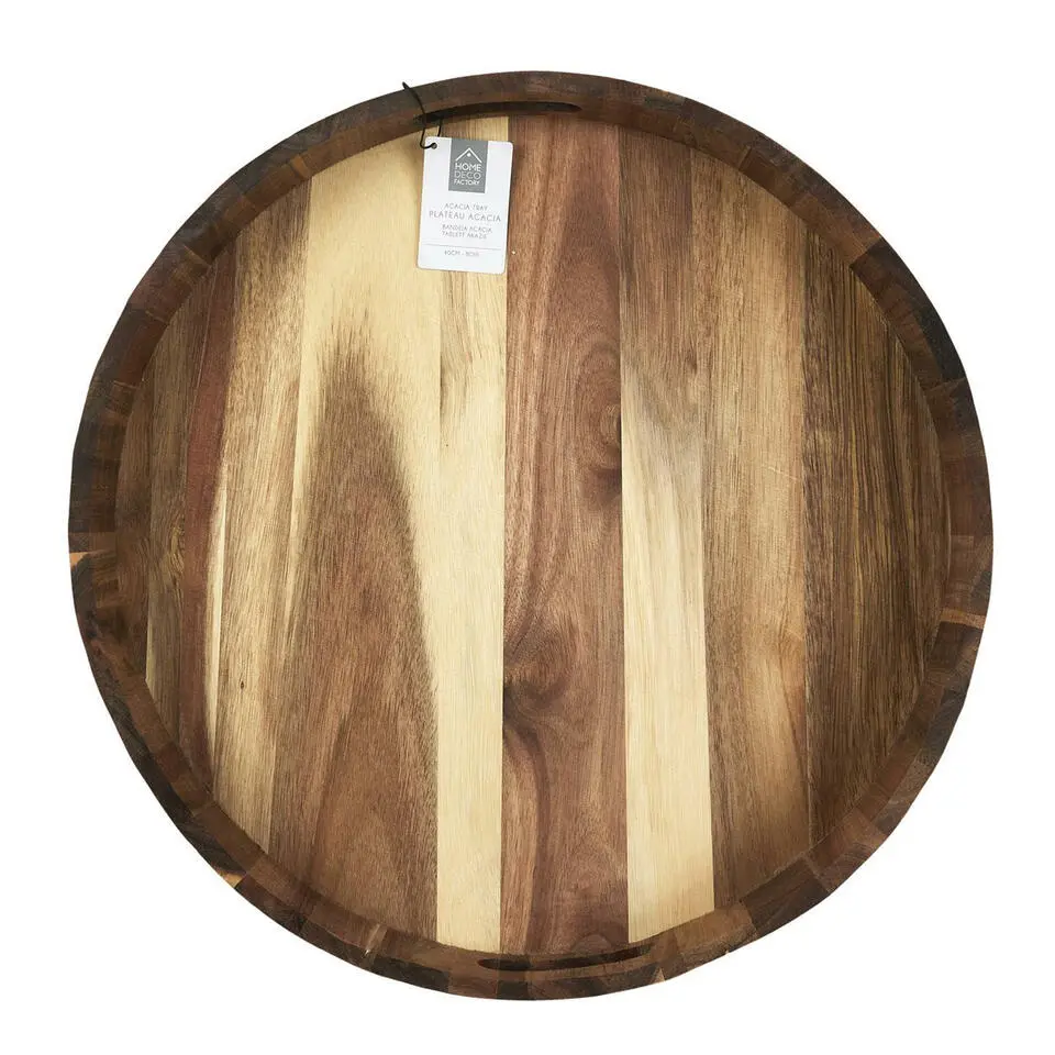 Home Deco Factory dienblad van Acacia - 40 x 5 cm - bruin
