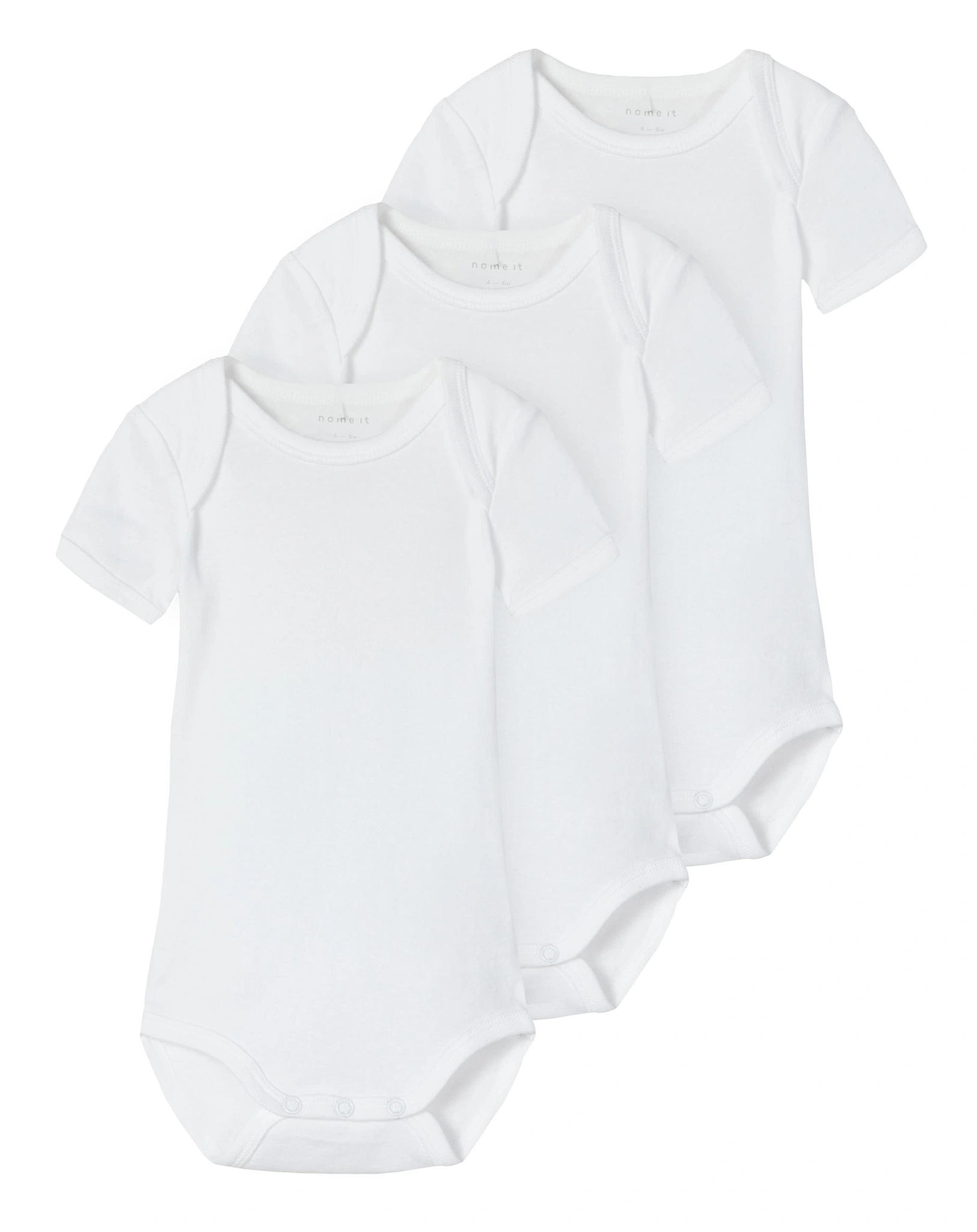 Kurzarm-Body NBNBODY 3er-Pack in bright white