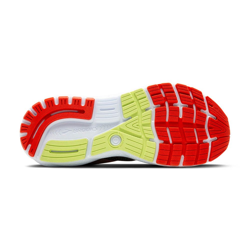brooks ghost 16 1104181d 049 black mandarin red green