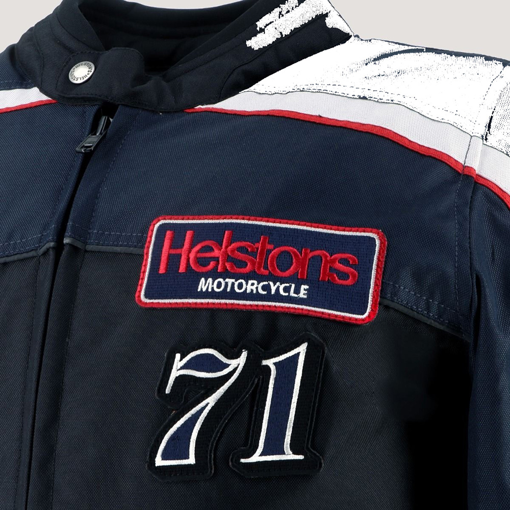 Helstons - Blouson Formula Sport - tissu technique Bleu / Noir / Blanc