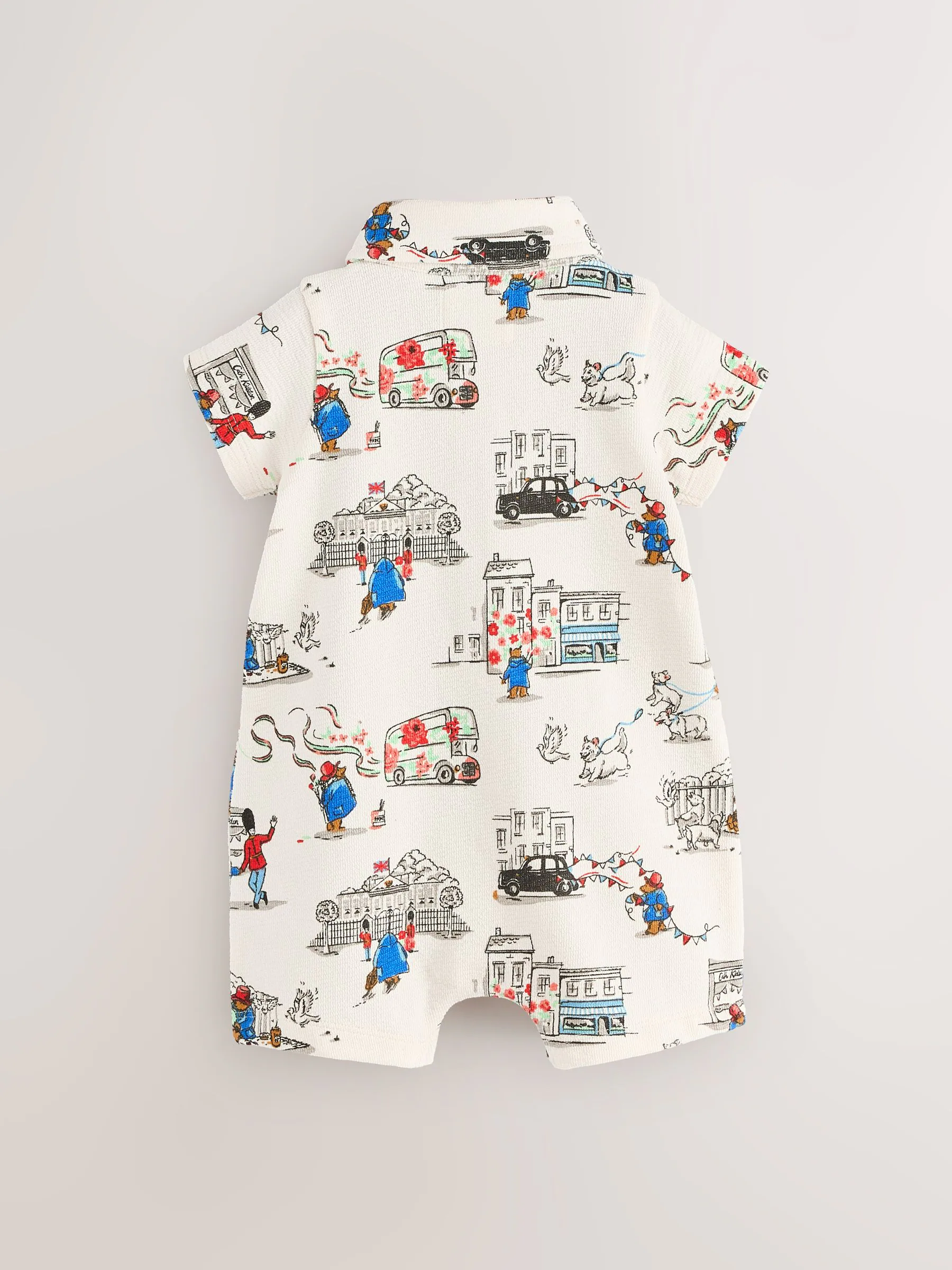 Paddington Bear Baby met kraagje - 100% katoenen Cath Kidston rompertje