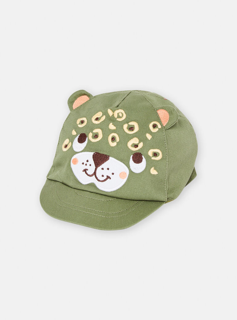 Casquette à motif tête d'ourson brodé pour bébé garçon