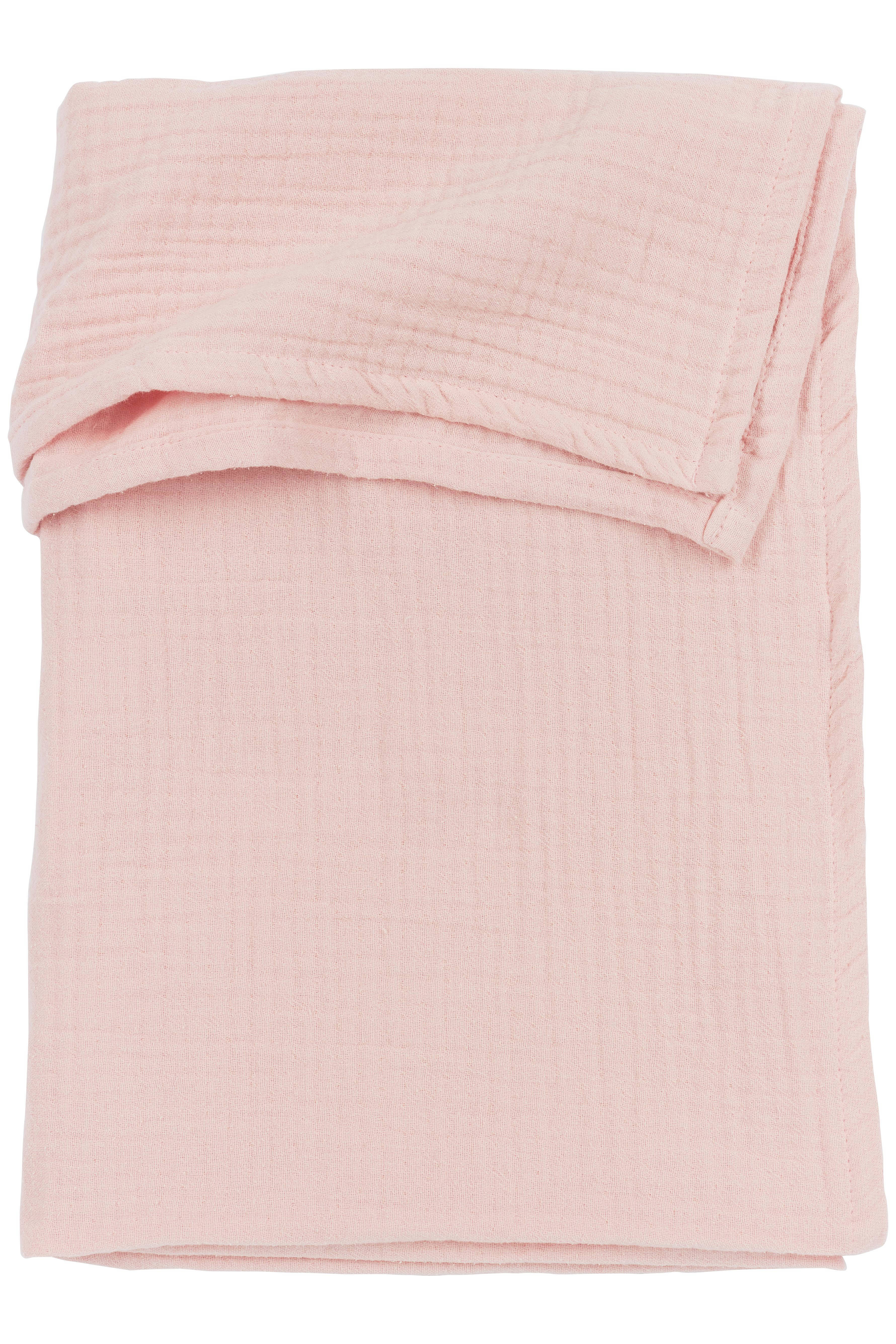 Meyco hydrofiele baby ledikantlaken 100x150cm soft pink