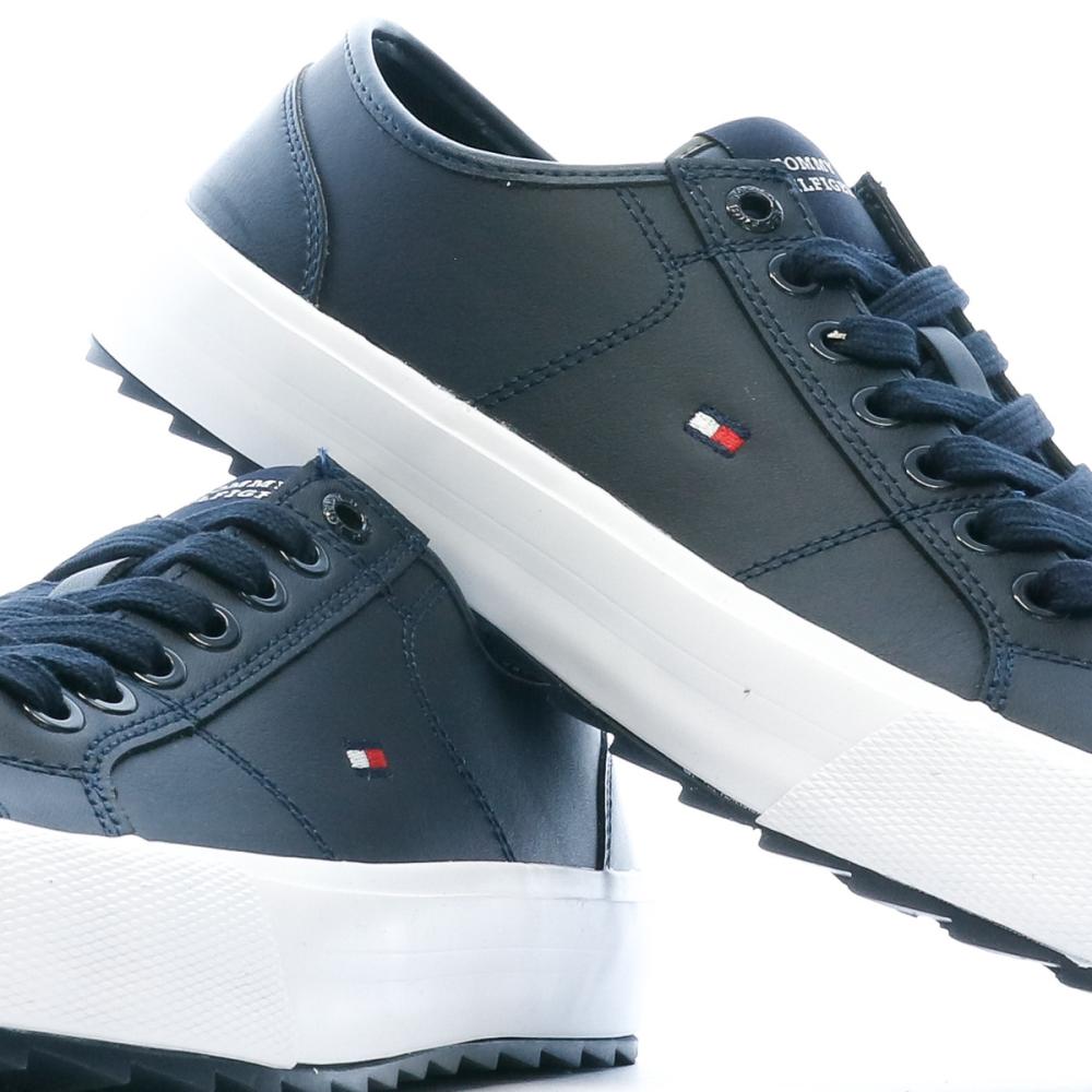 Tommy Hilfiger Baskets Marine Homme Tommy Hilfiger Cleated