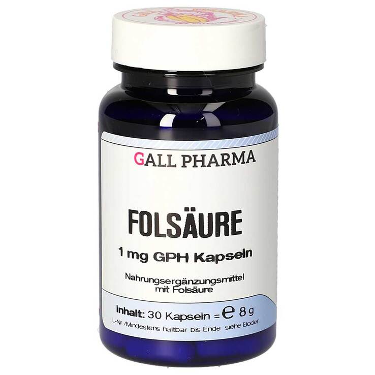 Folsäure 1 mg GPH Kapseln, 30 St