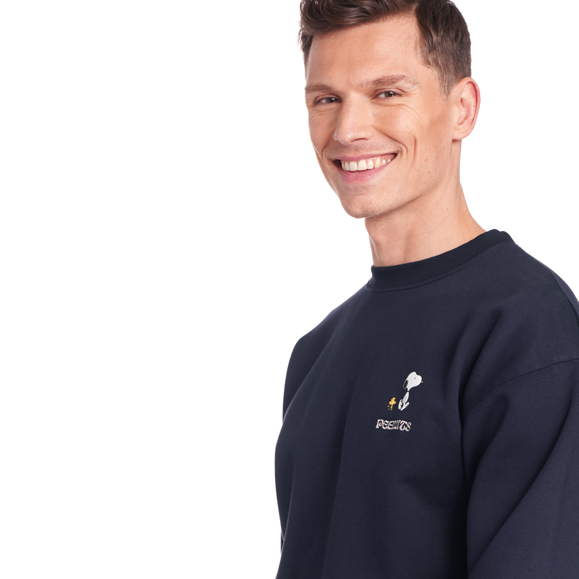 Jonas Nielsen Peanuts Sweatshirt mit Rückenprint dunkelblau