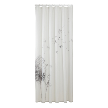 Sealskin douchegordijn flow 180x200cm zwart/wit