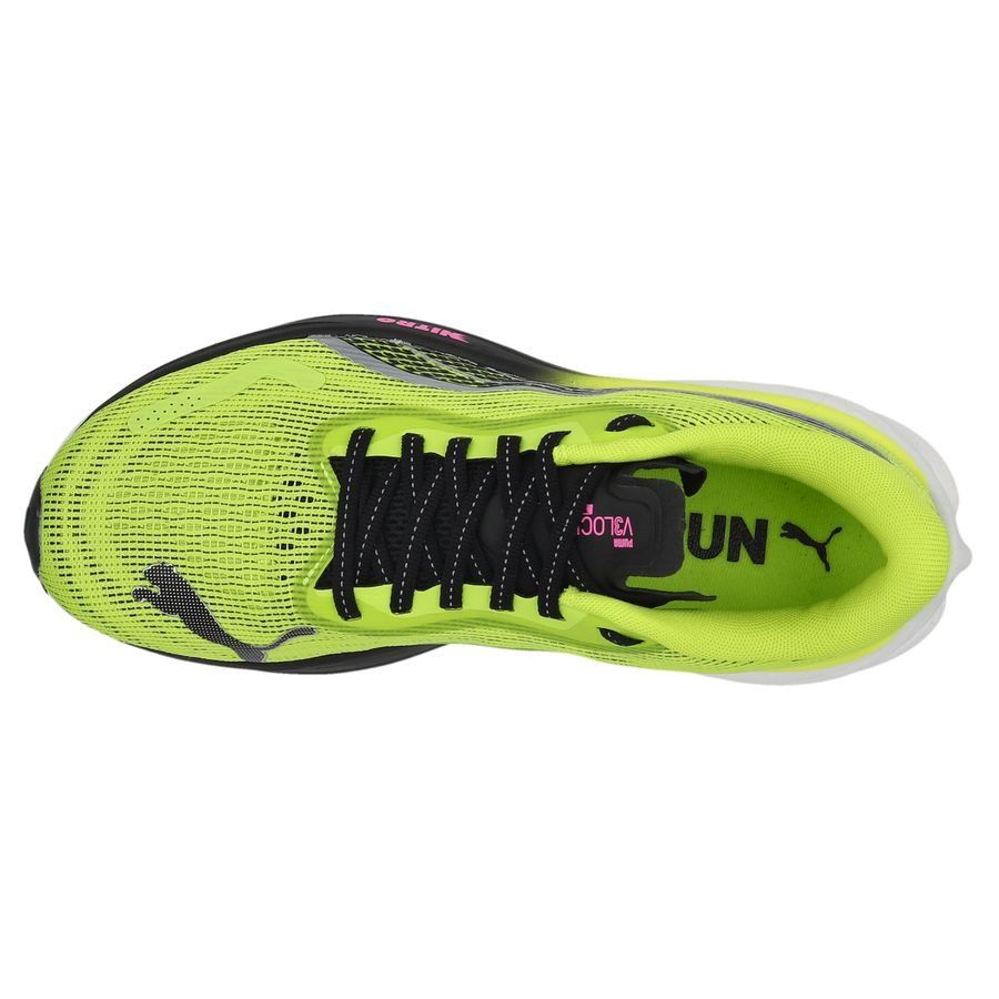 PUMA Chaussures de Running Velocity Nitro 3 - Jaune/Noir/Poison Pink Femme