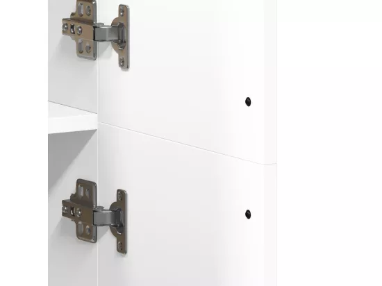 Buffet haut blanc 70x35x180 cm bois d'ingénierie