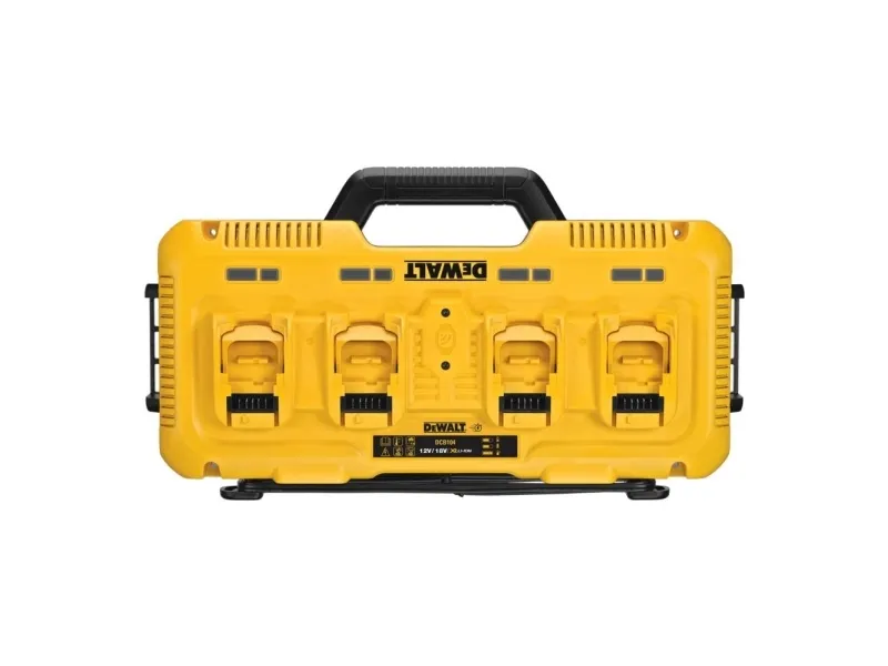 DeWALT DCB104-QW - Batterioplader - 4 x batterier lader op - 8 A - 4 output-stikforbindelser