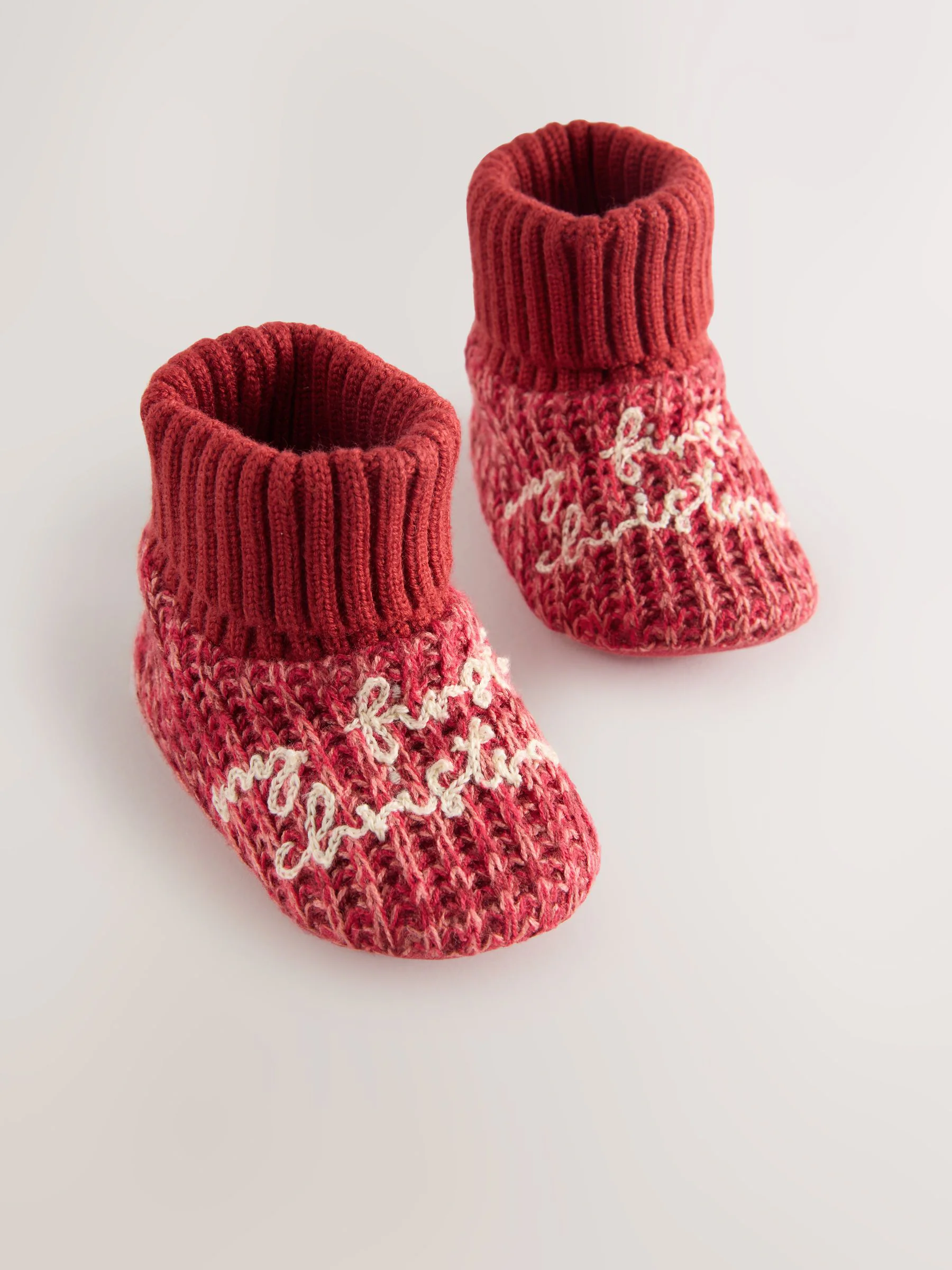 Rood - My First Christmas babyschoenen (0-12mnd)