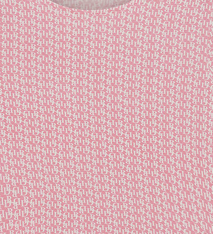 Designers Remix Bluse - Bambus - Jenna Slim - Pink/Logo Print
