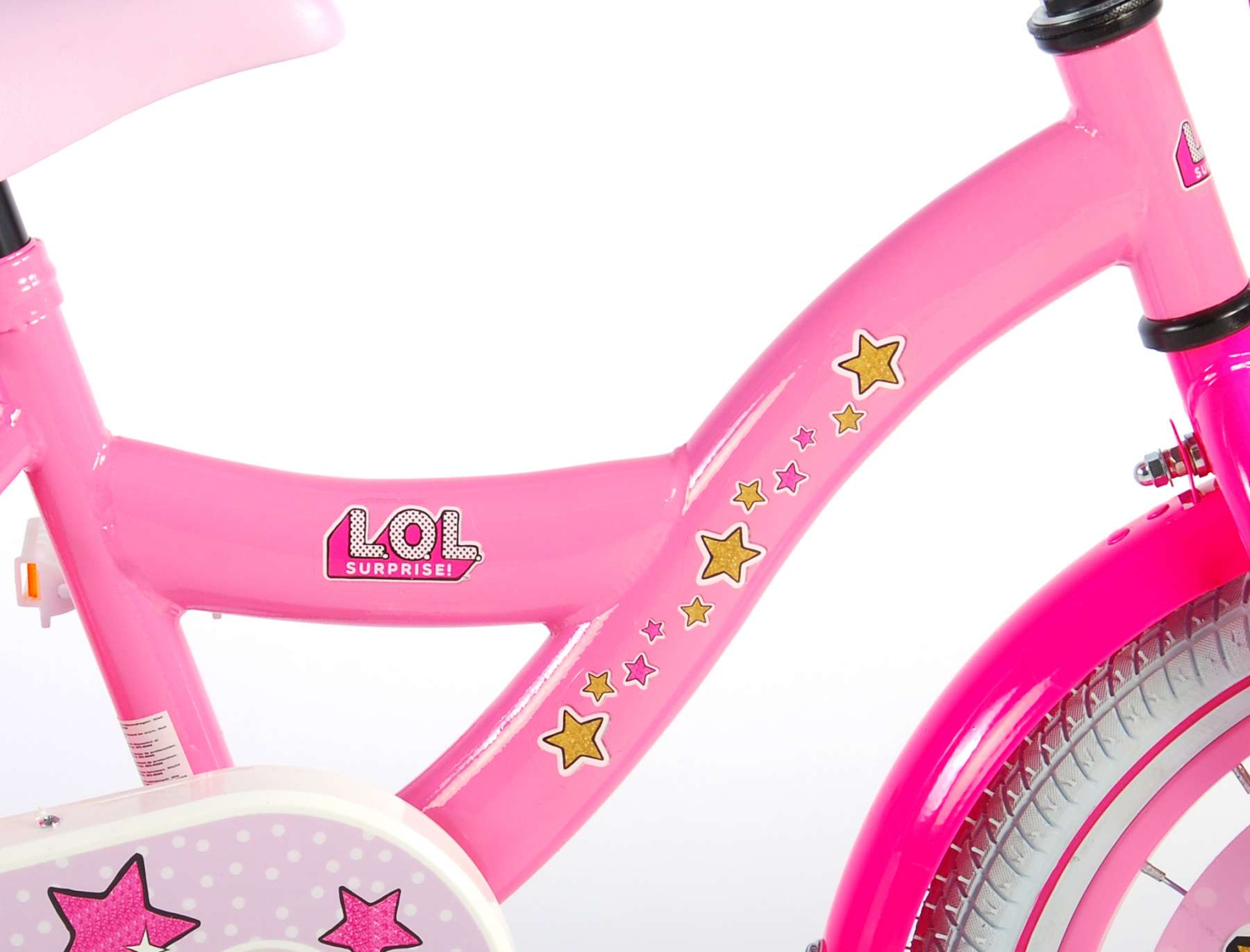 TPFSports LOL Surprise Kinderfahrrad - Mädchen - 16 Zoll - 2 Handbremsen - Pink