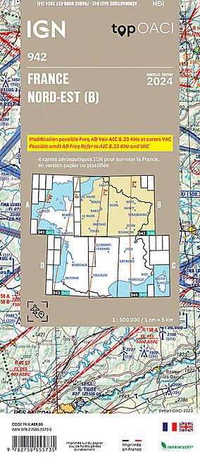 IGN - OACI942 - FRANCE NORD-EST IGN