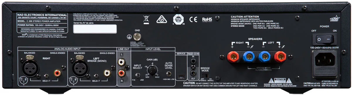 NAD C658   C298 Amplis hi-fi stéréo
