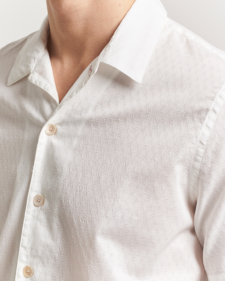 PS Paul Smith Structured Short Sleeve Shirt White