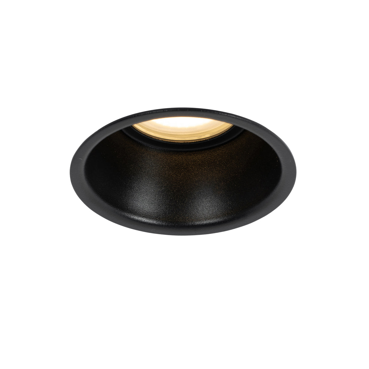 QAZQA Smart inbouwspot zwart IP44 incl. Wifi GU10 50mm - Dept